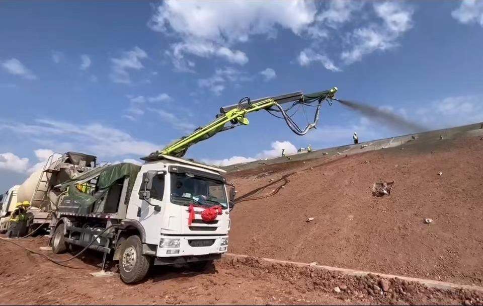 新一代湿喷机助力世纪工程高效施工-三星领航机械有限公司(图2)