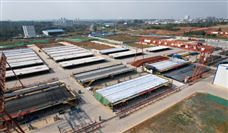 市域铁路成眉线视高梁场通过箱梁批量生产验收-三星领航机械有限