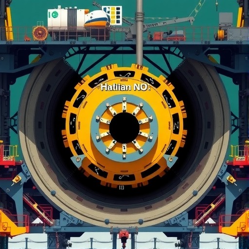 青岛胶州湾第二海底隧道盾构机刀盘成功下井-三星领航机械有限公司(图1)