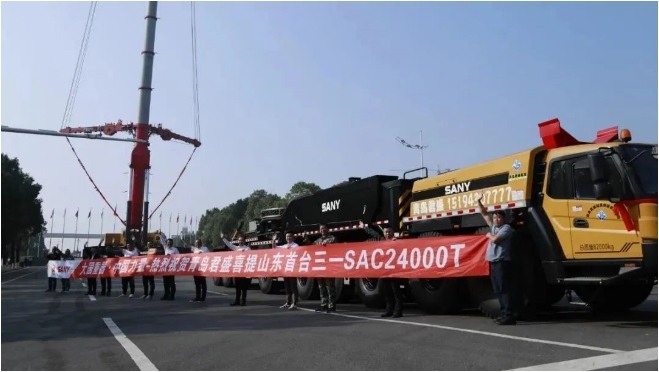 三一4台SAC24000T助力多地风场快速完工-三星领航机械有限公司(图2)