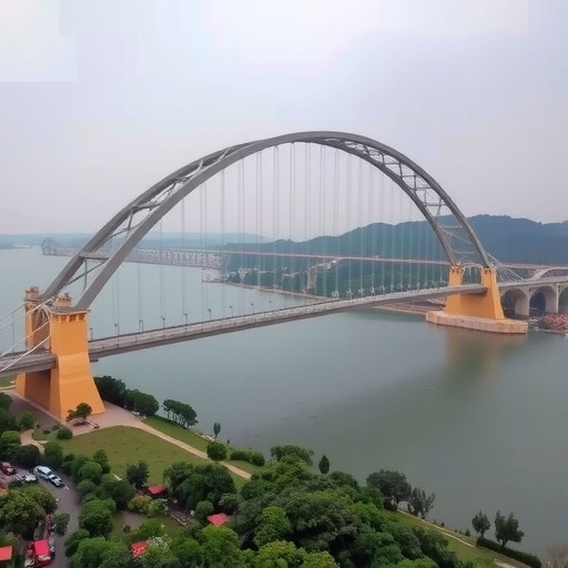 水落河特大桥合龙刷新世界公路桥梁纪录-三星领航机械有限公司(图1) 水落河特大桥合龙刷新世界公路桥梁纪录-三星领航机械有限公司(图1)