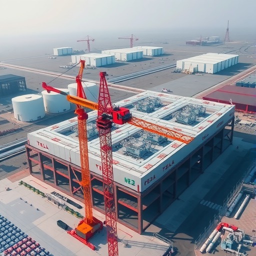 特斯拉上海储能超级工厂启动建设 施工设备已进场-三星领航机械有限公司(图1)
