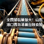 全国卸载量最大!山东港口青岛港首台粮食卸船机实现首次重载试车(图4) 全国卸载量最大!山东港口青岛港首台粮食卸船机实现首次重载试车(图4)