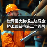 世界最大跨径三塔悬索桥上部结构施工全面展开(图3) 世界最大跨径三塔悬索桥上部结构施工全面展开(图3)