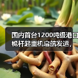 国内首台1200吨级港口桅杆起重机启航发运,赋能海上风电建设(图1) 国内首台1200吨级港口桅杆起重机启航发运,赋能海上风电建设(图1)