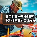 紫金矿业半年净利超145亿 锂资源布局成增长新引擎(图1) 紫金矿业半年净利超145亿 锂资源布局成增长新引擎(图1)