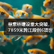 悬索桥建设重大突破,7859米跨江段创6项世界纪录(图1) 悬索桥建设重大突破,7859米跨江段创6项世界纪录(图1)