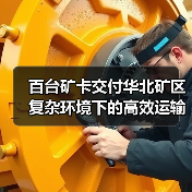 百台矿卡交付华北矿区 复杂环境下的高效运输保障(图1) 百台矿卡交付华北矿区 复杂环境下的高效运输保障(图1)