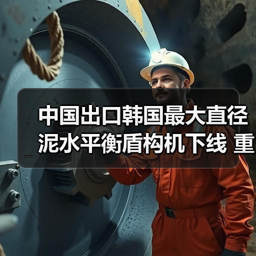 中国出口韩国最大直径泥水平衡盾构机下线 重启东海岸铁路(图4) 中国出口韩国最大直径泥水平衡盾构机下线 重启东海岸铁路(图4)