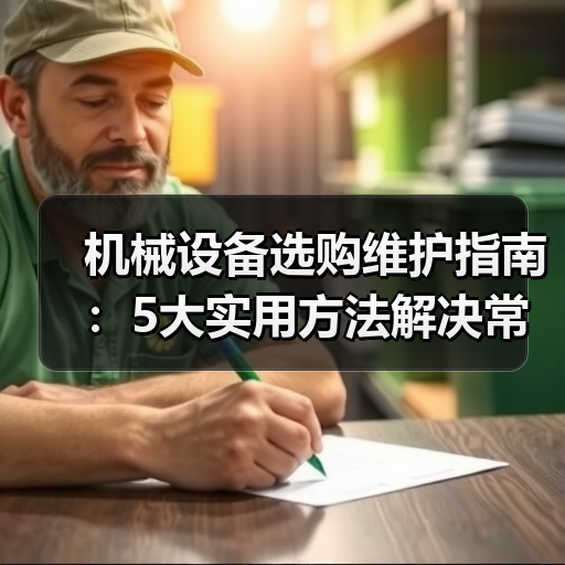 机械设备选购维护指南:5大实用方法解决常见问题-吉诚机械网(图4) 机械设备选购维护指南:5大实用方法解决常见问题-吉诚机械网(图4)