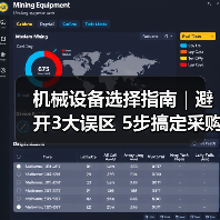 机械设备选择指南|避开3大误区 5步搞定采购2025(图1) 机械设备选择指南|避开3大误区 5步搞定采购2025(图1)