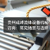 贵州成峰流体设备机械咨询:常见场景与选择要点(图3) 贵州成峰流体设备机械咨询:常见场景与选择要点(图3)
