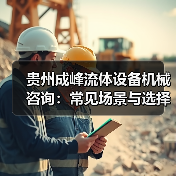 贵州成峰流体设备机械咨询:常见场景与选择要点(图4) 贵州成峰流体设备机械咨询:常见场景与选择要点(图4)