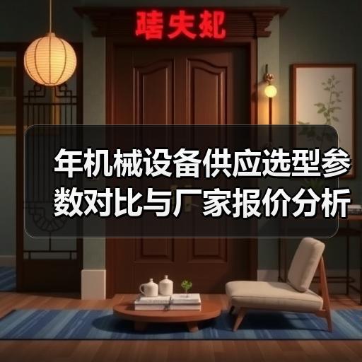 年机械设备供应选型参数对比与厂家报价分析