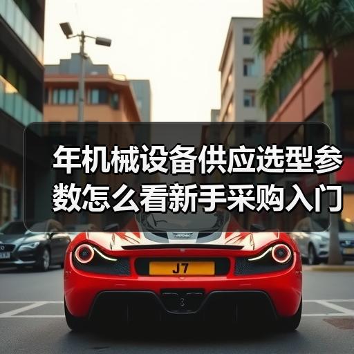 年机械设备供应选型参数怎么看新手采购入门指南