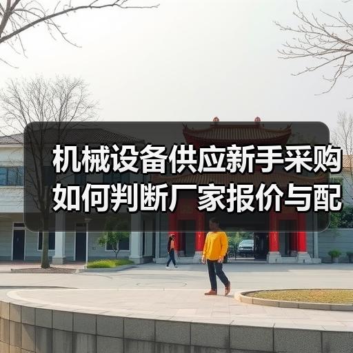 机械设备供应新手采购如何判断厂家报价与配置是否合理